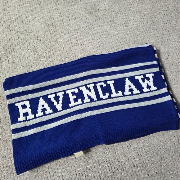 Pottery Barn Teen Harry Potter Ravenclaw Blue Throw Blanket 50x60 Stripe - Picture 6 of 8